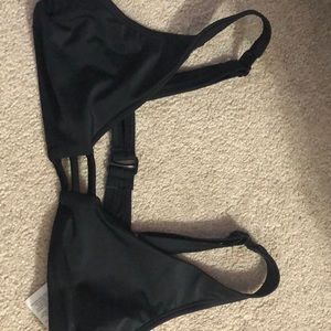 black bikini top